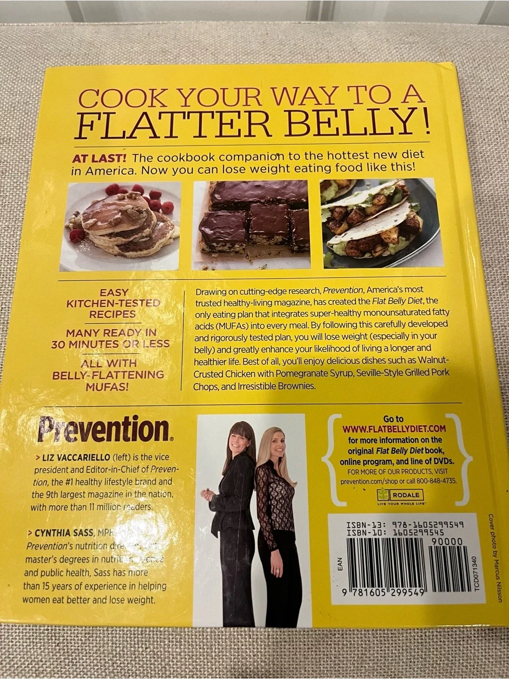 PRE-OWNED FLAT BELLY DIET COOKBOOK- HARDCOVER